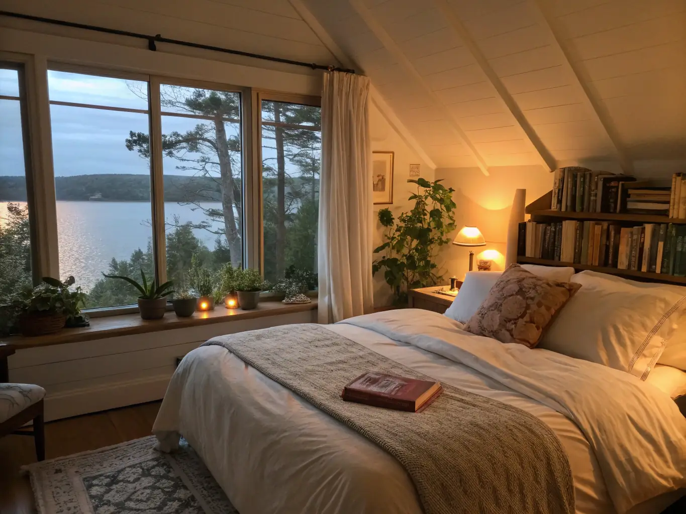 A well-maintained vacation rental property with inviting interiors, showcasing its appeal to potential guests. The image should convey comfort and relaxation.