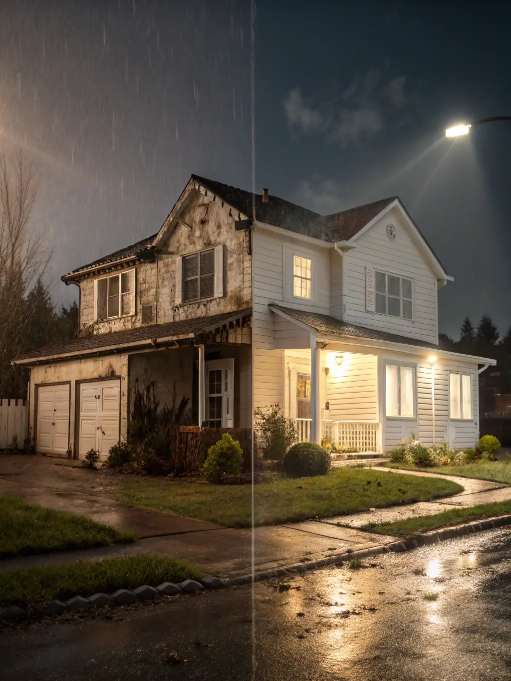 A before-and-after image showcasing a real estate listing in Cincinnati with improved visual appeal and optimized descriptions, thanks to 211 Studios' listing optimization services.