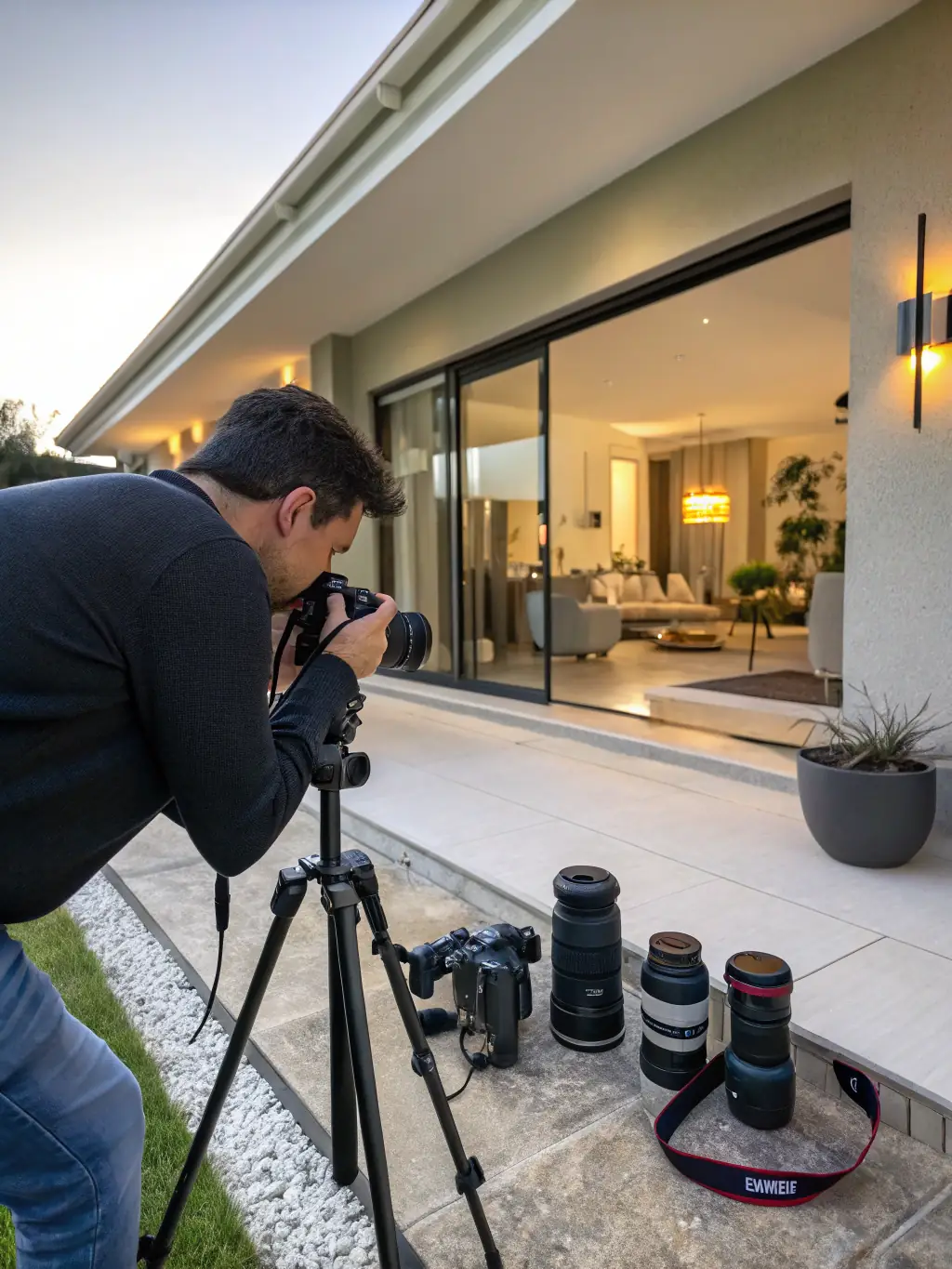 A diverse portfolio of real estate visuals created by 211 Studios, including photography, videography, and virtual tours, demonstrating the agency's comprehensive service offerings.