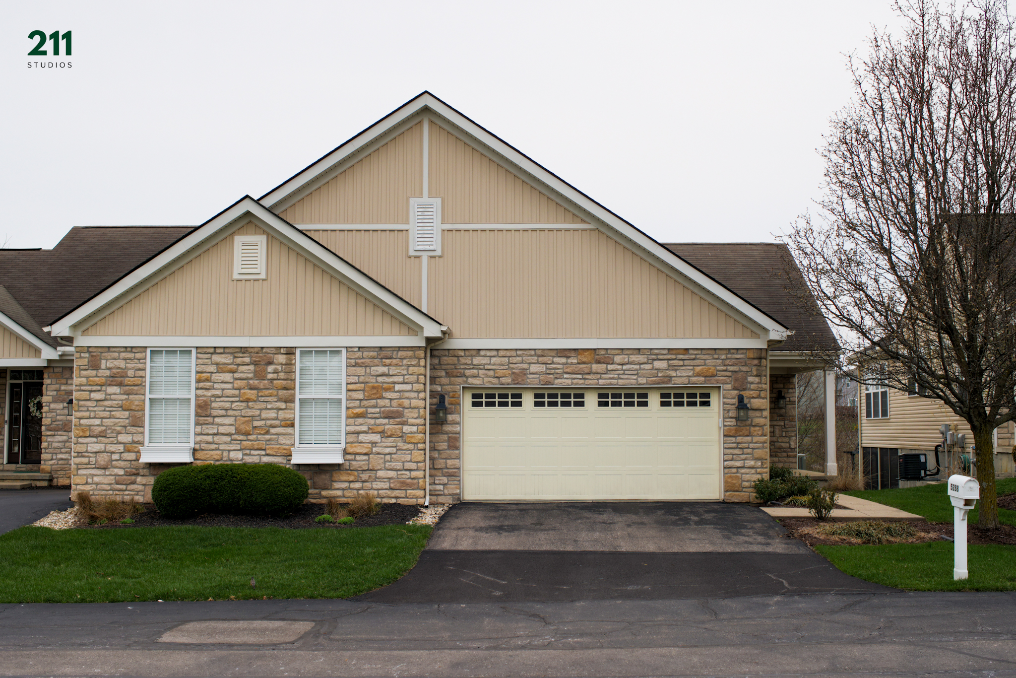 Front page property listing photo of a brick townhouse for sale in South Lebanon, Ohio